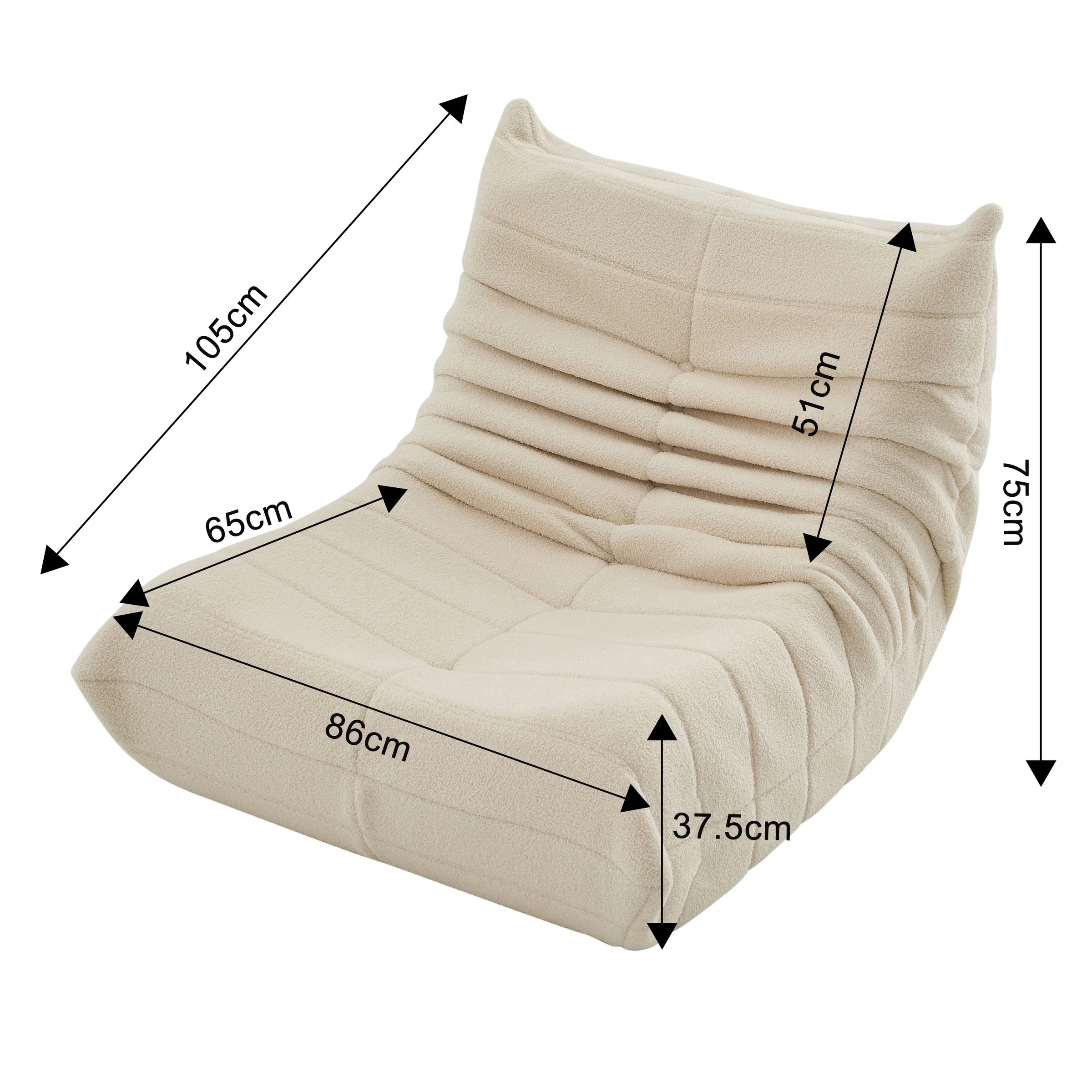 Milo — Fauteuil Pouf Moelleux