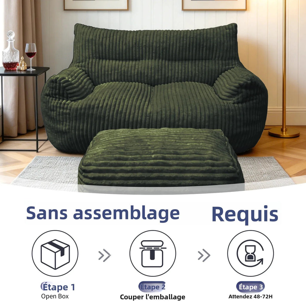 Joséphine Canapé Pouf