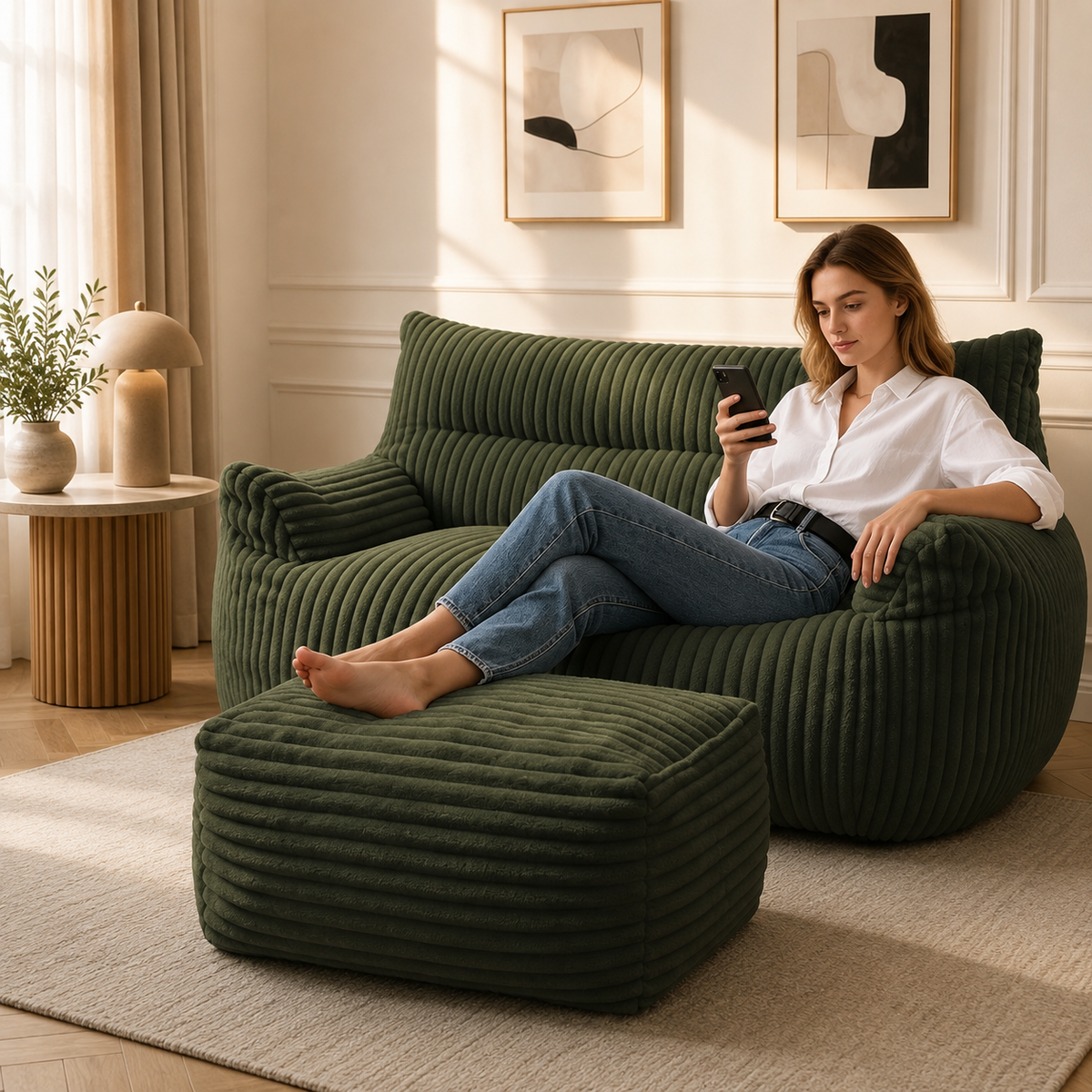Joséphine Canapé Pouf