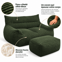 Joséphine Canapé Pouf