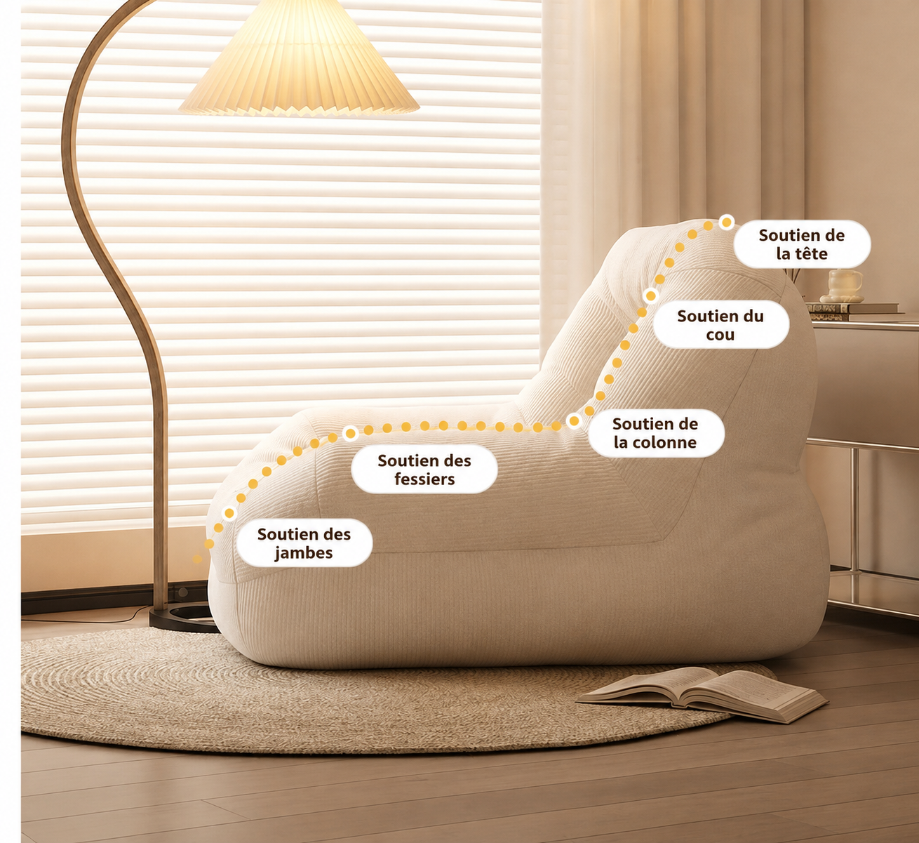 Léon — Fauteuil Pouf Cocooning