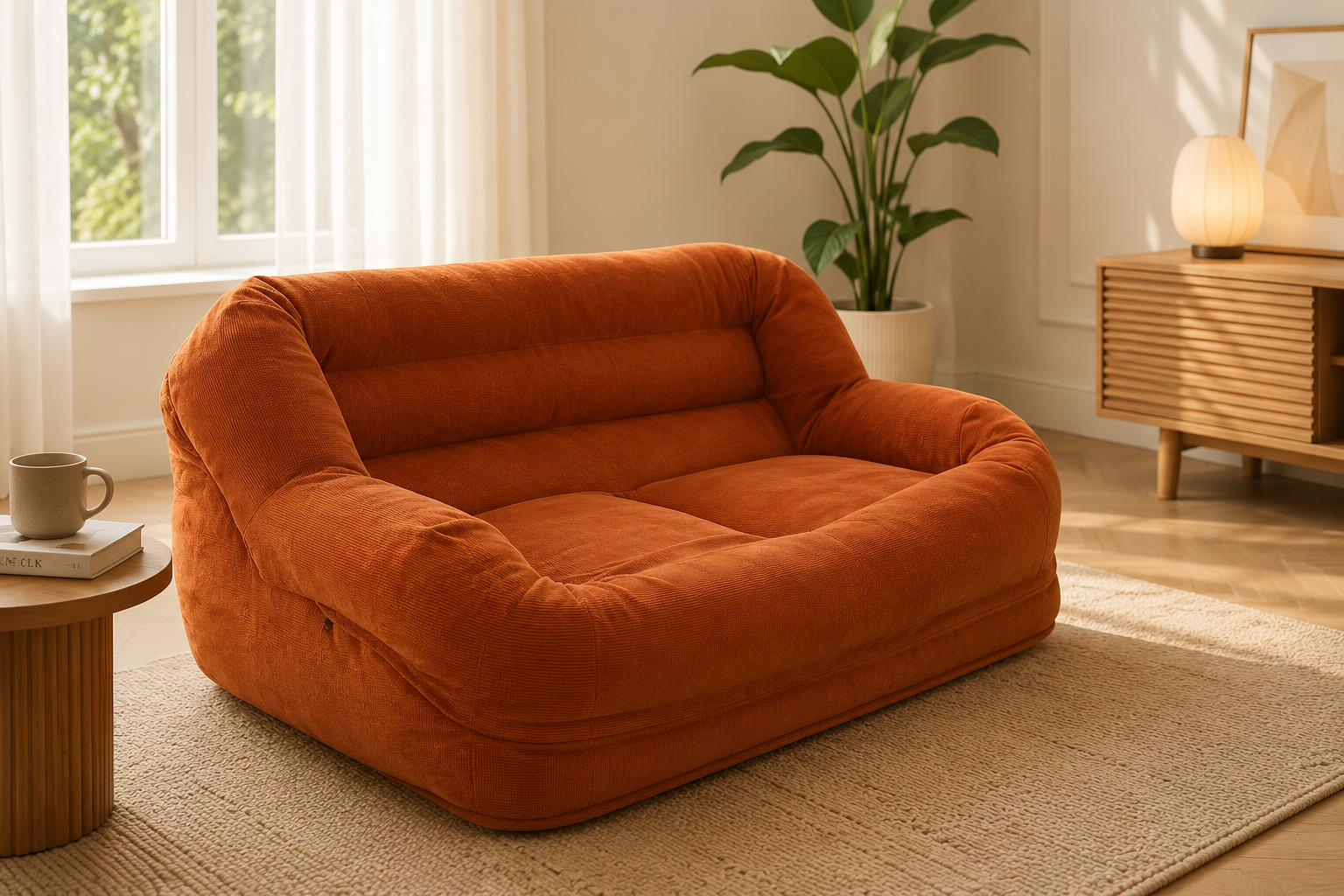 léon canapé pouf extra large