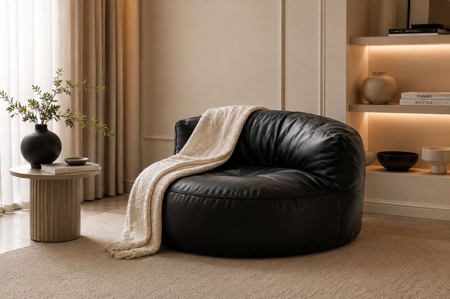 canapé pouf luxe