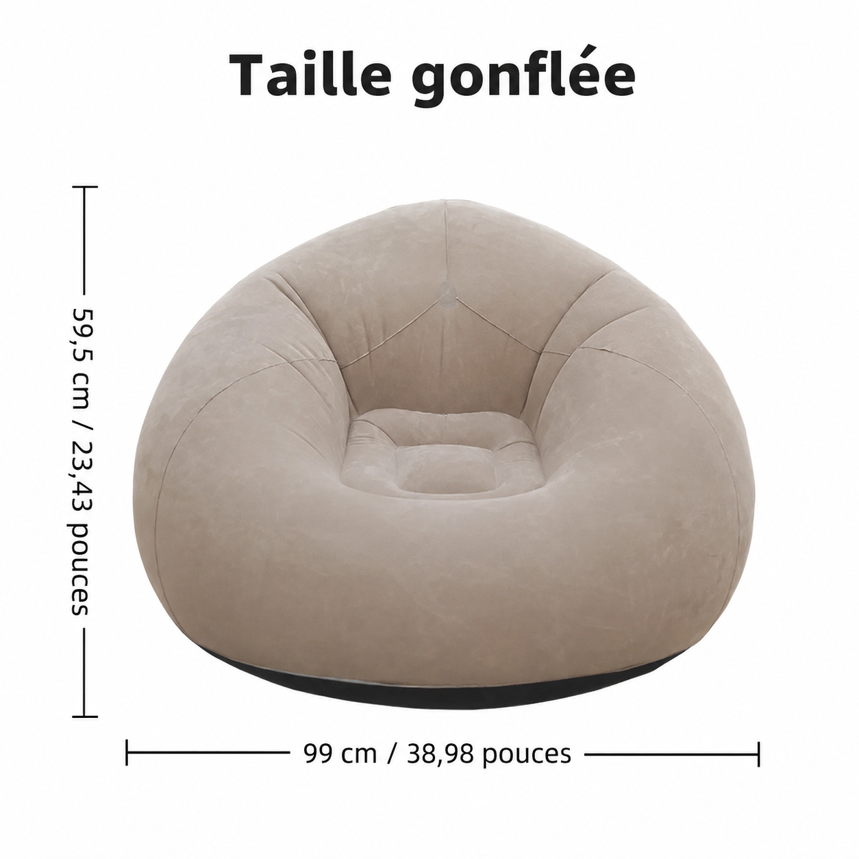 Fauteuil Pouf Gonflable