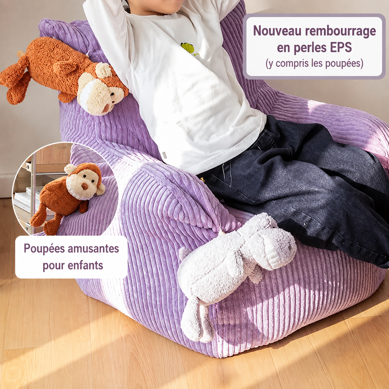 Fauteuil Pouf Enfant