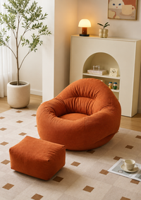 Fauteuil Pouf Chambre en Velours